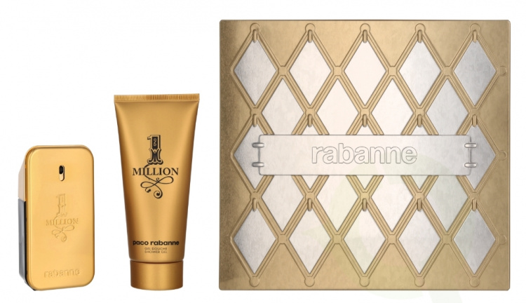 Paco Rabanne 1 Million Giftset 150 ml Edt Spray 50ml/Shower Gel 100ml