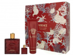 Versace Eros Flame Giftset 255 ml Edp Spray 100ml/ Bath & Shower Gel 150ml/Miniatura