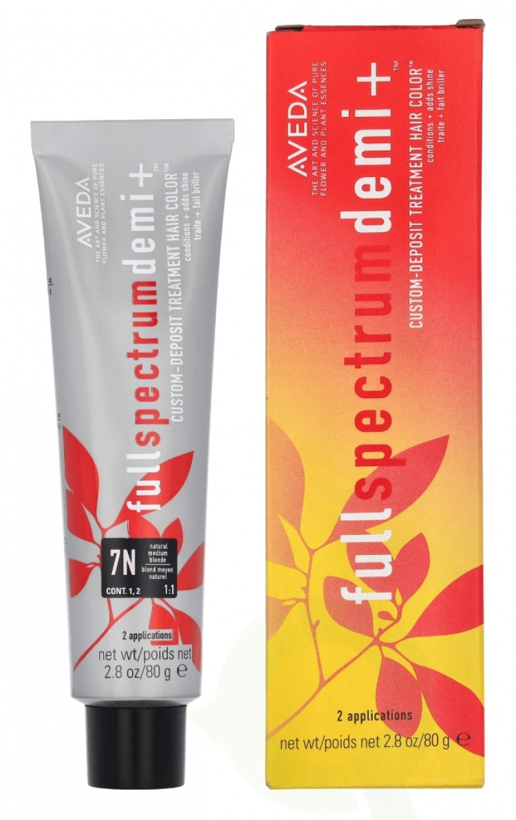 Aveda Full Spectrum Demi+ Custom-Deposit Hair Color 80 g 7N Medium Blonde