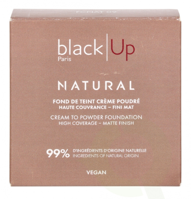 Black Up Full Cover Cream Powder Foundation 9.5 g #09