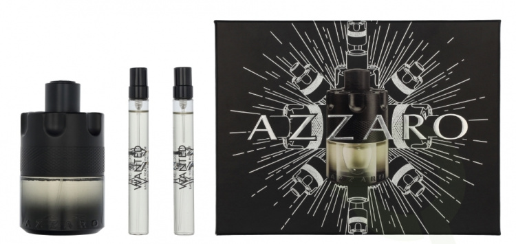 Azzaro The Most Wanted Intense Giftset 120 ml Edt Spray 100ml/2x Edt Spray 10ml