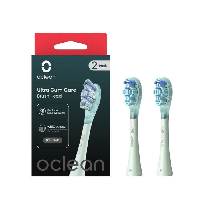 Oclean Brush Head Ultra Gum Care 2 Pack Green
