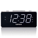 Lenco PLL FM Alarm Clock Radio large and clear 1.8