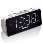 Lenco PLL FM Alarm Clock Radio large and clear 1.8