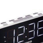 Lenco PLL FM Alarm Clock Radio large and clear 1.8