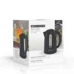 MELISSA Electric Kettle | 1.7 l | 2200 W | 360° pirouette base | Concealed heating element | Boil-dry protection | Black