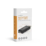Nedis Card Reader | microSD (TF) / microSDHC (TF) / microSDXC (TF) / SD / SDHC / SDXC | USB 2.0 Nedis Card Reader | microSD (TF) / microSDHC (TF) / microSDXC (TF) / SD / SDHC / SDXC | USB 2.0