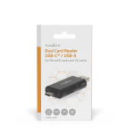 Nedis Card Reader | microSD (TF) / microSDHC (TF) / microSDXC (TF) / SD / SDHC / SDXC | USB 2.0 Nedis Card Reader | microSD (TF) / microSDHC (TF) / microSDXC (TF) / SD / SDHC / SDXC | USB 2.0