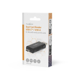 Nedis Card Reader | microSD (TF) / microSDHC (TF) / microSDXC (TF) / SD / SDHC / SDXC | USB 3.2 Gen1