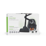 Nedis Vacuum Cleaner | With Bag | 700 W | Dust capacity: 2.0 l | Combi Brush | Action radius: 7.50 m | Hepa 12 | Black / Orange Nedis Vacuum Cleaner | With Bag | 700 W | Dust capacity: 2.0 l | Combi Brush | Action radius: 7.50 m | Hepa 12 | Black / Orange