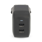 Nedis Wall Charger | PD3.0 | Quick charge feature | 2.25 / 3.0 A | Number of outputs: 2 | 2x USB-C™ | Automatic Voltage Selection | Black