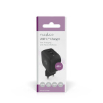 Nedis Wall Charger | PD3.0 | Quick charge feature | 2.25 / 3.0 A | Number of outputs: 2 | 2x USB-C™ | Automatic Voltage Selection | Black