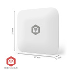 Nedis SmartLife Water Detector | Zigbee 3.0 | Battery Powered | Max. battery life: 12 Months | White