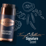 King C. Gillette Face & Stubble Moisturizer 100ml