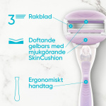 Gillette Rakhyvel Comfortglide Breeze + 4st rakblad