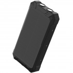 Denver PowerBank 20.000 mAh Solcell 4st kablar + trådlös laddning Svart Denver PowerBank 20.000 mAh Solcell 4st kablar + trådlös laddning Svart