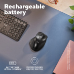 Trust Fyda Trådlös mus Bluetooth / RF 2,4 GHz Trust Fyda Trådlös mus Bluetooth / RF 2,4 GHz