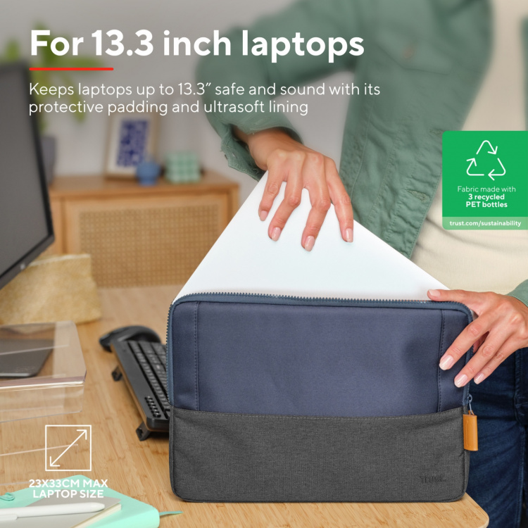 Trust Lisboa Sleeve för laptop 13,3