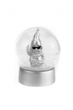 Winkee Snow Globe - Snow Globe Gnome - Silver Winkee Snow Globe - Snow Globe Gnome - Silver