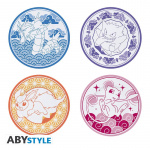 Abysse POKEMON - Set of 4 Plates - Japanese Style