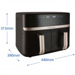 Russell Hobbs Airfryer 27680-56/RH Satisfry Dual Basket Air Fry Russell Hobbs Airfryer 27680-56/RH Satisfry Dual Basket Air Fry