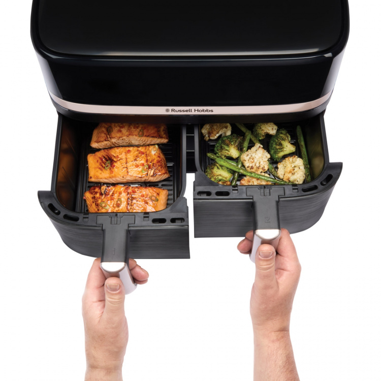 Russell Hobbs Airfryer 27680-56/RH Satisfry Dual Basket Air Fry Russell Hobbs Airfryer 27680-56/RH Satisfry Dual Basket Air Fry