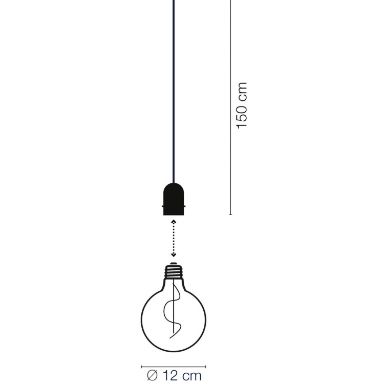 LightsOn Penny Pendellampa Gravity + DecoBulb XL Smoke LightsOn Penny Pendellampa Gravity + DecoBulb XL Smoke