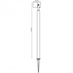 LightsOn Luna 65 Pollare/Trädgårdsspot 350 lm 5W 35° Grå LightsOn Luna 65 Pollare/Trädgårdsspot 350 lm 5W 35° Grå