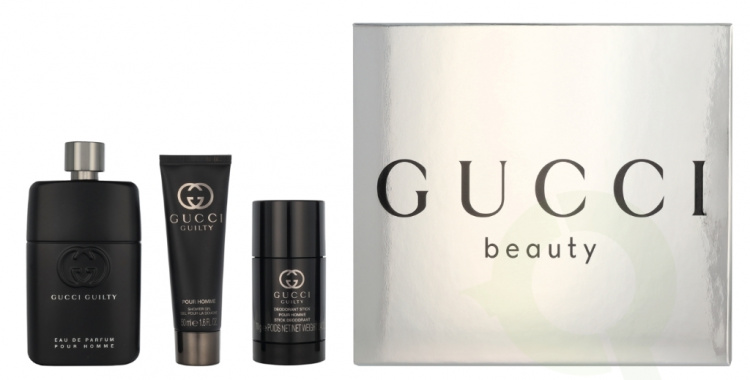 Gucci Guilty Pour Homme Giftset 215 ml Edp Spray 90ml/Shower Gel 50ml/Deodorant Stick 75g