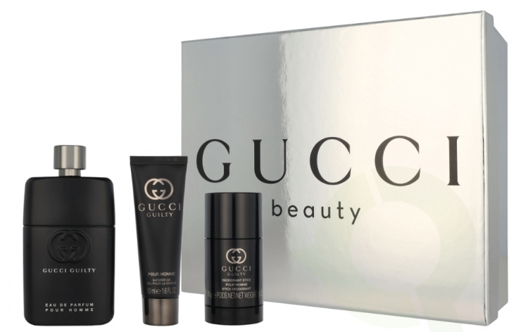Gucci Guilty Pour Homme Giftset 215 ml Edp Spray 90ml/Shower Gel 50ml/Deodorant Stick 75g