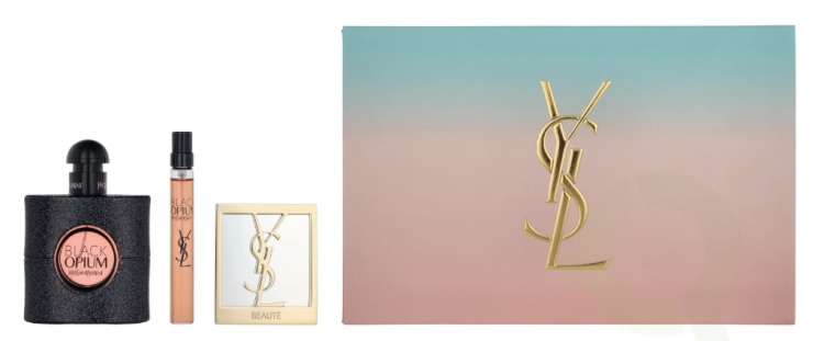 Yves Saint Laurent YSL Black Opium Giftset 60 ml Edp Spray 50ml/Edp Spray 10ml/Mirror