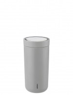 Stelton To-Go Click Vacuum Insulated Cup 0.4 L (Light Grey)