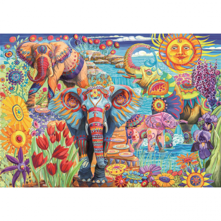 Clementoni Puzzle 500 Pcs CB High Quality Collection Elephants Carnival Clementoni Puzzle 500 Pcs CB High Quality Collection Elephants Carnival