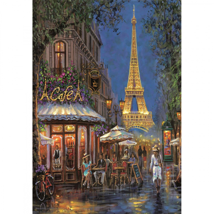 Clementoni Puzzle 500 Pcs CB High Quality Collection Night of the Eiffel Café