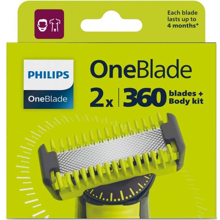 Philips OneBlade Ersättningsblad QP624/50