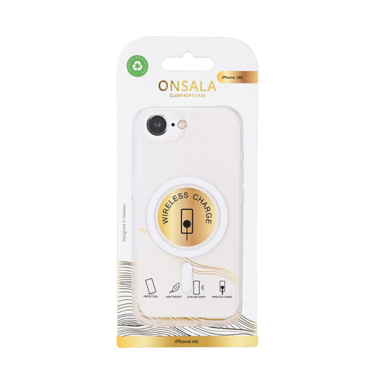 Onsala Phone Case iPhone 16E TPU MagSerie Transparent Onsala Phone Case iPhone 16E TPU MagSerie Transparent