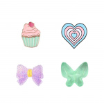 Onsala Charms Pimp Your Phone Metal and Plastic 4pcs