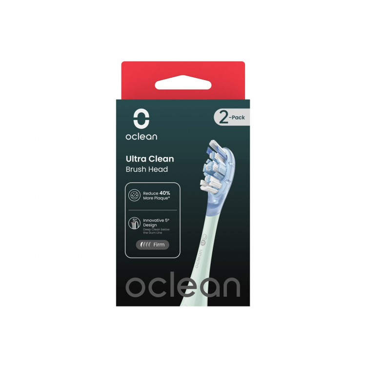 Oclean Brush Head Ultra Clean 2 Pack Green