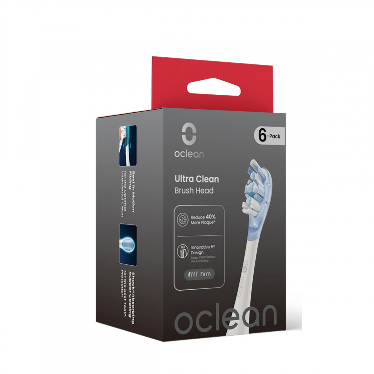 Oclean Brush Head Ultra Clean 6 Pack White