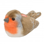 Wild Republic Plush Toy Bird With Sound 18 cm European Robin