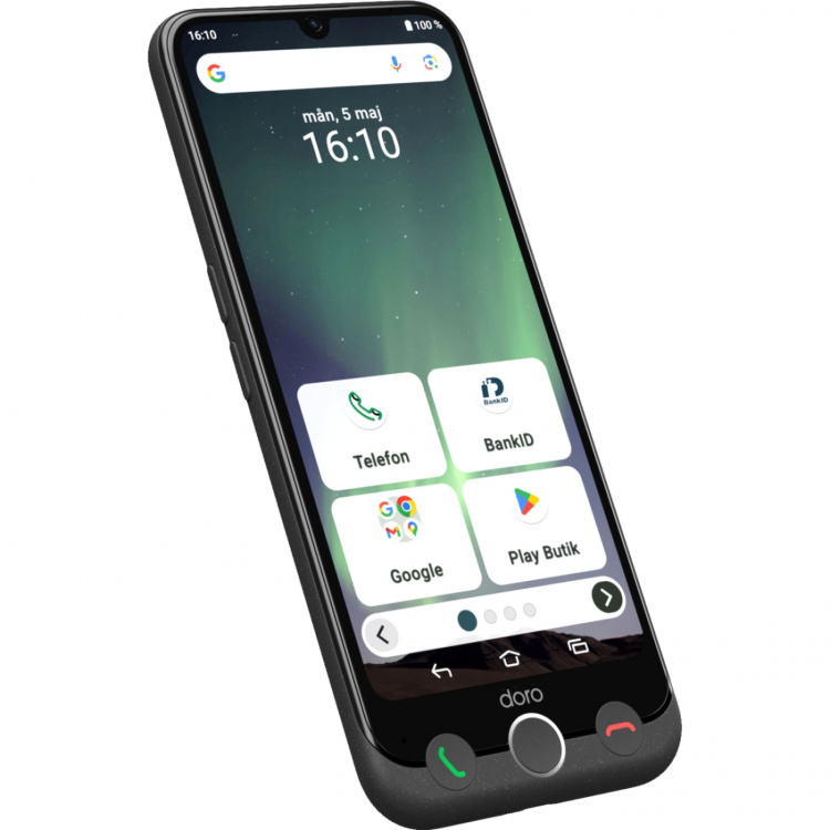 Doro Smartphone 4G Aurora A31 Grafit-grå Doro Smartphone 4G Aurora A31 Grafit-grå