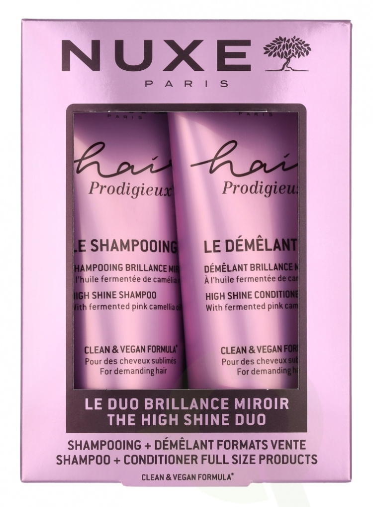 Nuxe Hair Prodigieux Set 400 ml High Shine Shampoo 200ml / High Shine Conditioner 200ml