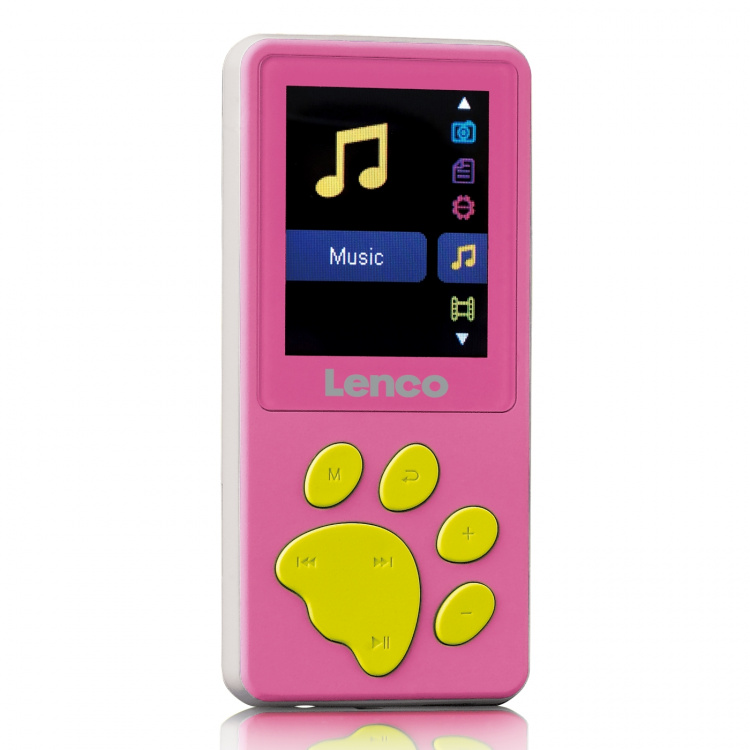 Lenco MP3/MP4 player with 8GB memory Pink
