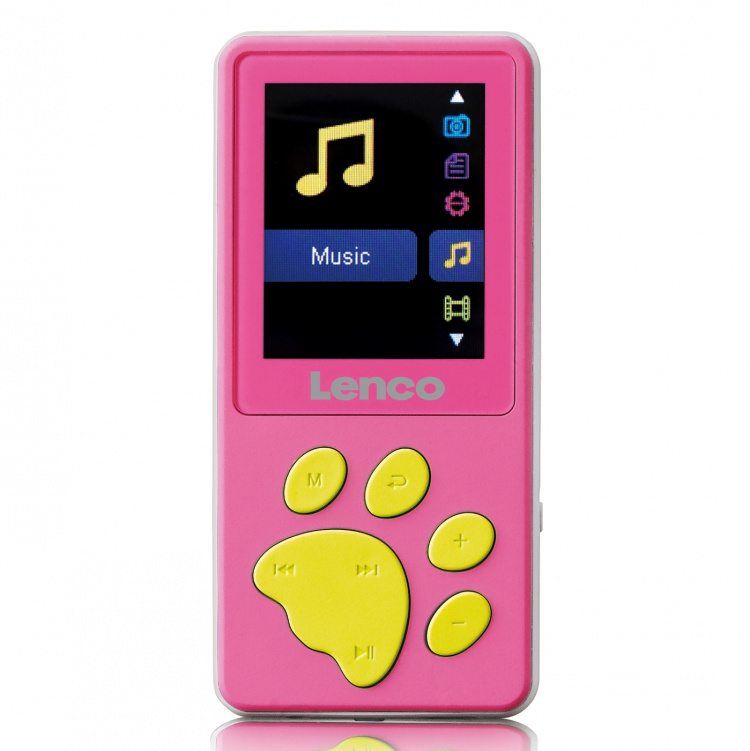 Lenco MP3/MP4 player with 8GB memory Pink