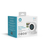 Nedis SmartLife Outdoor Camera | 3MP Full HD 1296p | IP65 | Cloud Storage (optional) / microSD (not included) / Onvif | 5 V DC | With motion sensor | Night vision | White