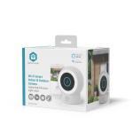 Nedis SmartLife Outdoor Camera | 3MP Full HD 1296p | IP65 | Cloud Storage (optional) / microSD (not included) / Onvif | 5 V DC | With motion sensor | Night vision | White