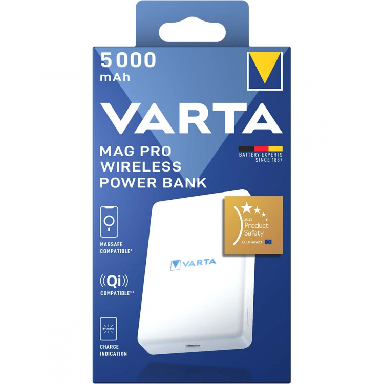 Varta Mag Pro Wireless Power Bank 5.000mAh - White Edition
