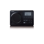 Lenco Compact Portable FM Radio with LCD Screen Black