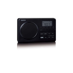 Lenco Compact Portable FM Radio with LCD Screen Black