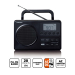 Lenco Compact Portable FM Radio with LCD Screen Black